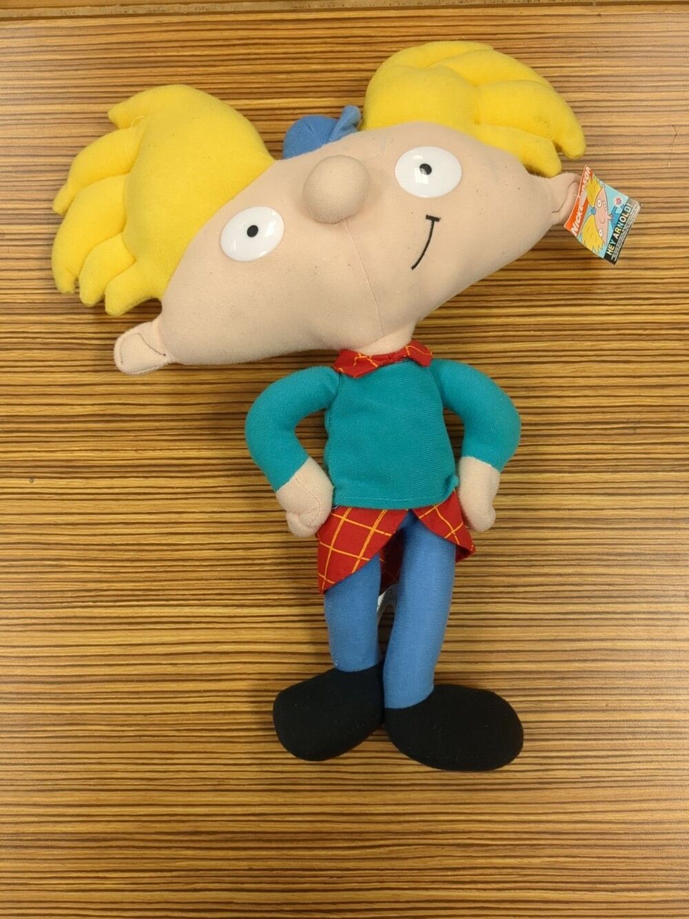 USED w/Tags Nickelodeon Hey Arnold BEANDABLE ARNOLD THE BOY Plush STUFFED